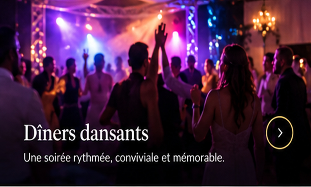 Soirée dansante avec jeux de lumière