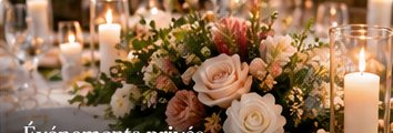 Composition florale pour une réception