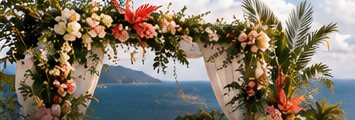 Décor floral de cérémonie sur mesure