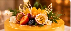 Gâteau tropical aux fruits