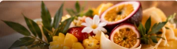 Gâteau tropical aux fruits
